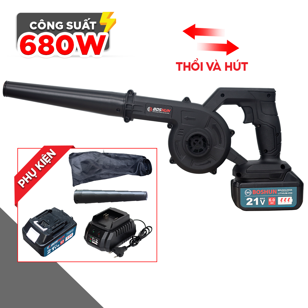 Máy thổi hút bụi Boshun RB680W (680W) - Tốc độ gió cao cầm tay - image 1