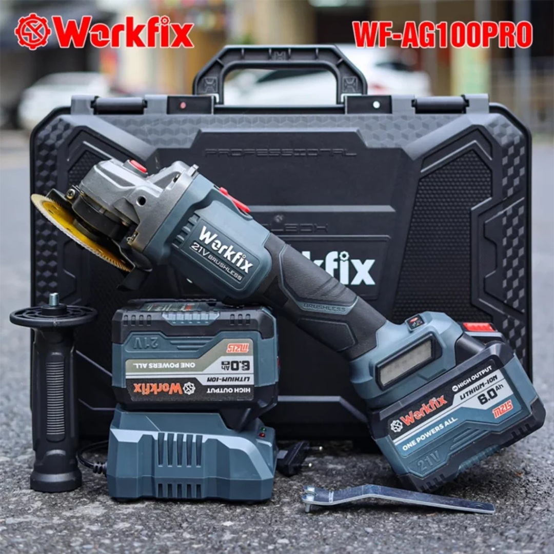 Máy mài góc pin Workfix WF-AG100PRO - Đa năng cắt, mài, đánh bóng